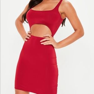 Red bodycon dress